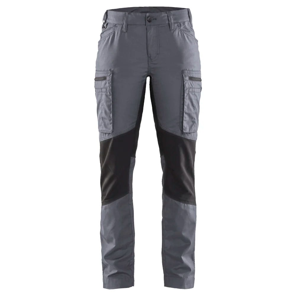 Blaklader 7159 1845 Dames Service Werkbroek Stretch Grijs Zwart