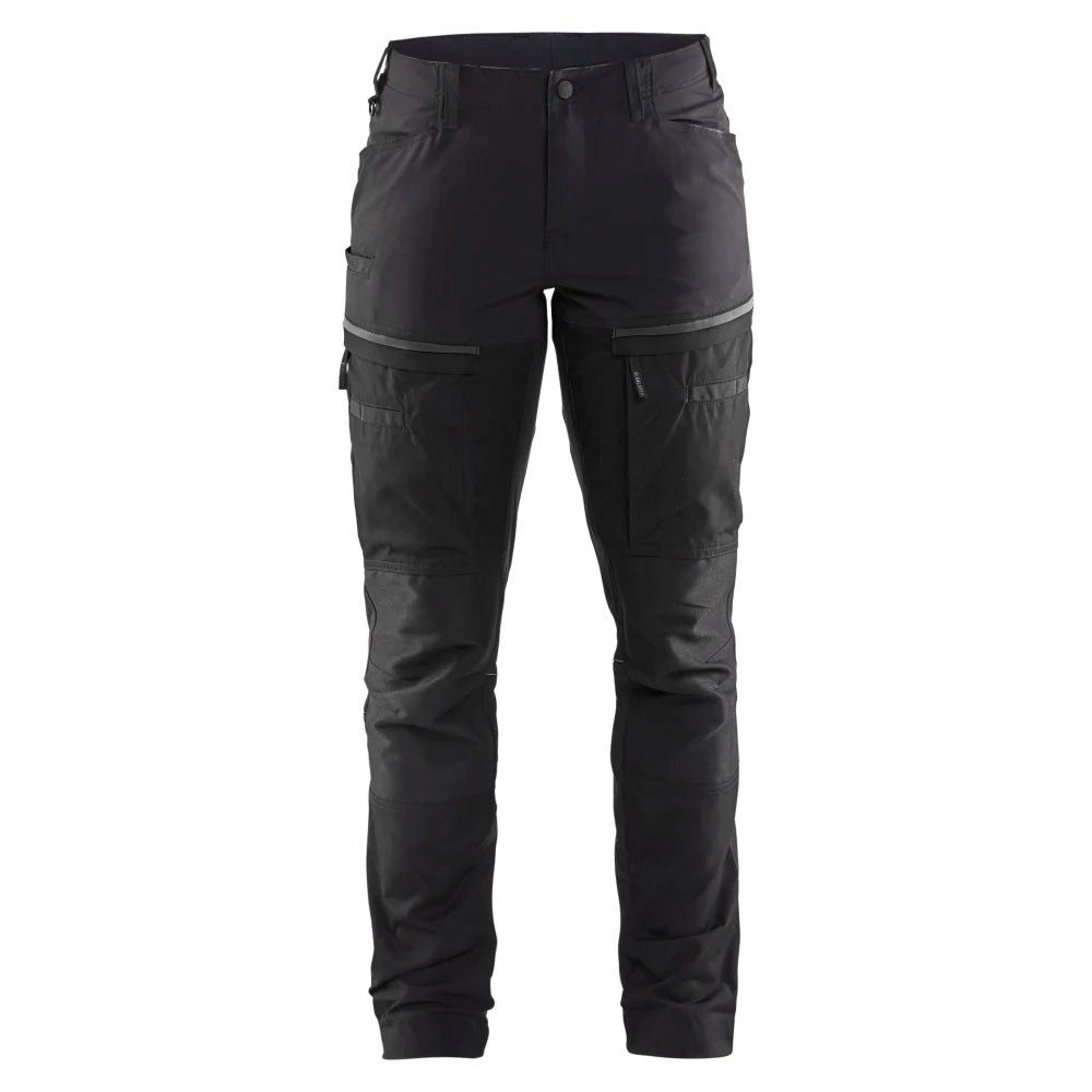 Blaklader 7166 1845 Dames Service Werkbroek Stretch Zwart Donkergrijs
