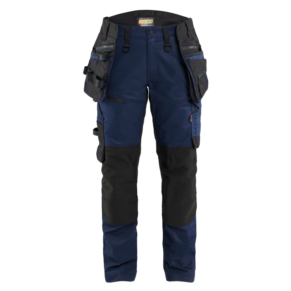 Blaklader 7170 1149 Striker Dames Werkbroek Met Stretch Donker Marineblauw Zwart