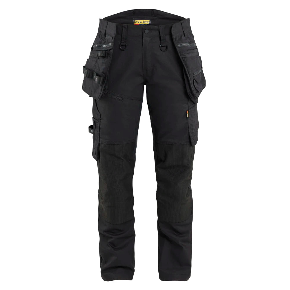 Blaklader 7170 1149 Striker Dames Werkbroek Met Stretch Zwart Zwart