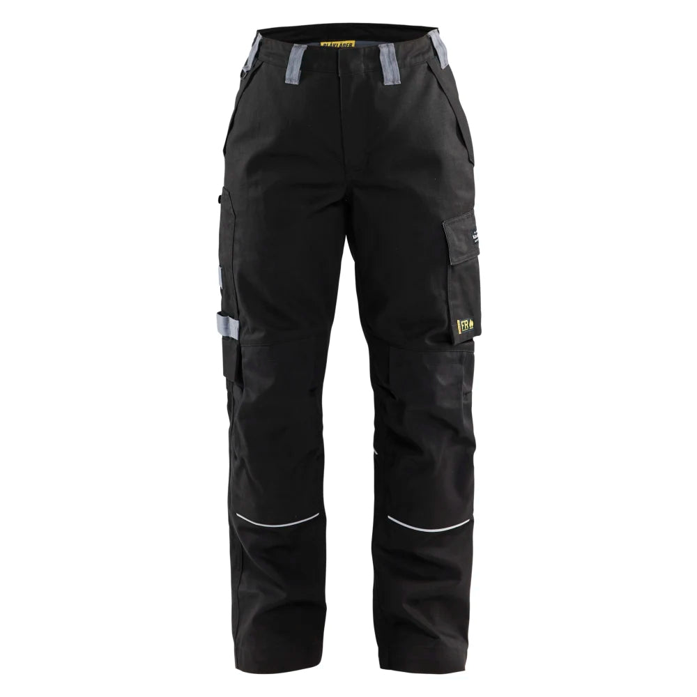Blaklader 7173 1516 Dames Vlamvertragende Werkbroek Zwart Grijs