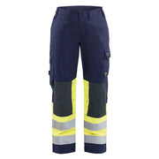 Blaklader 7181 1514 Dames Multinorm Werkbroek Marine High Vis Geel