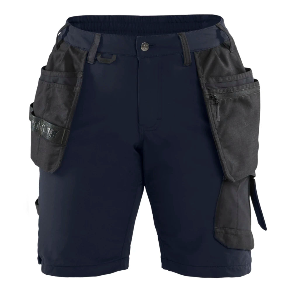 Blaklader 7183 1645 Dames Short 4-Weg Stretch Donker Marineblauw Zwart