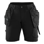 Blaklader 7183 1645 Dames Short 4-Weg Stretch Zwart Donkergrijs