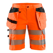 Blaklader 7186 1811 Dames High Vis Short Met Stretch En Gereedschapszakken High Vis Oranje