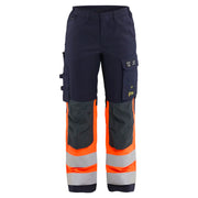 Blaklader 7187 1524 Dames Multinorm Werkbroek Stretch Inherent Marineblauw Oranje
