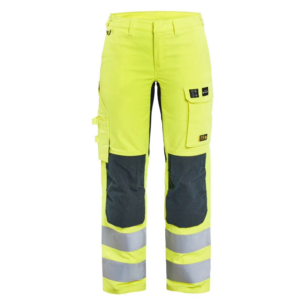 Blaklader 7191 1512 Dames Multinorm Werkbroek Stretch Inherent High Vis Geel Marineblauw