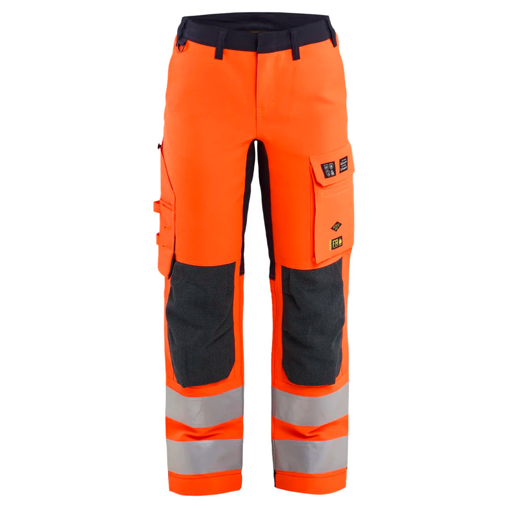Blaklader 7191 1524 Dames Multinorm Werkbroek Stretch Inherent High Vis Oranje Marineblauw