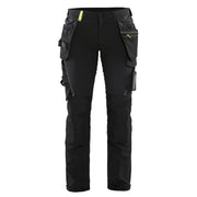 Blaklader 7192 1645 Dames Werkbroek 4-Weg Stretch Zwart High Vis Geel
