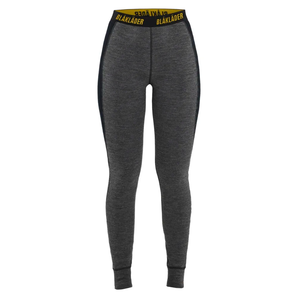 Blaklader 7201 1732 Dames Lange Onderbroek Merinowol Warm Medium Grijs Geel