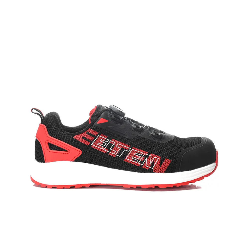 Elten Batis Boa Black-Red Low S1PL Werkschoenen