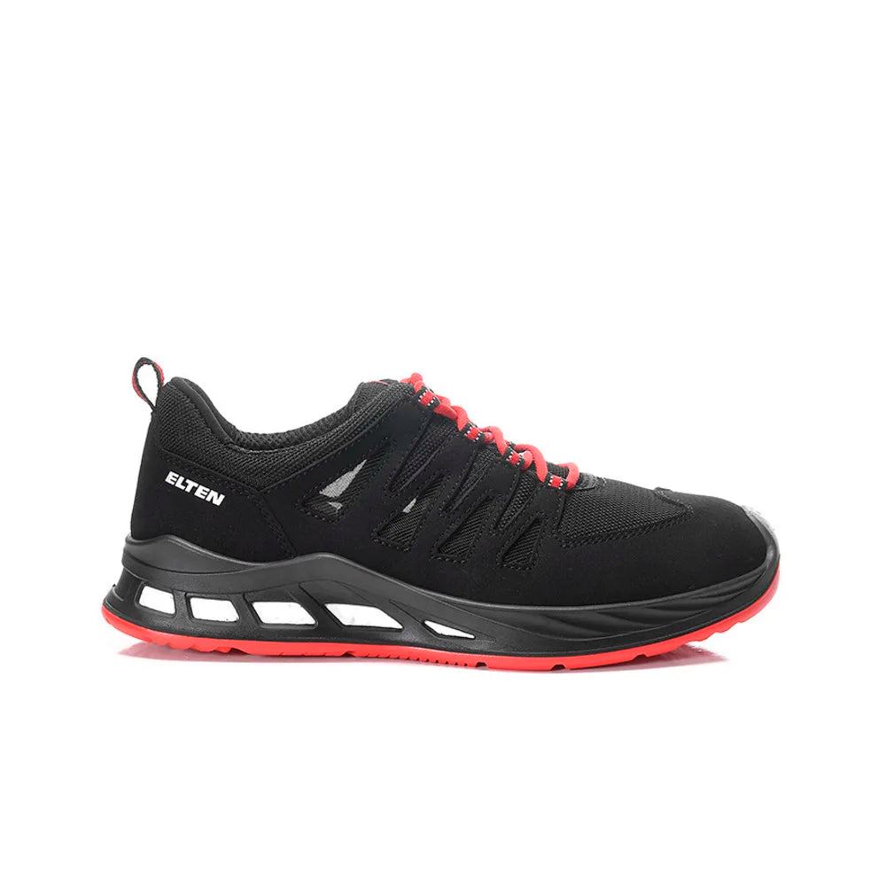 Elten Maddox XXR Air Black-Red Low S1PS Werkschoenen
