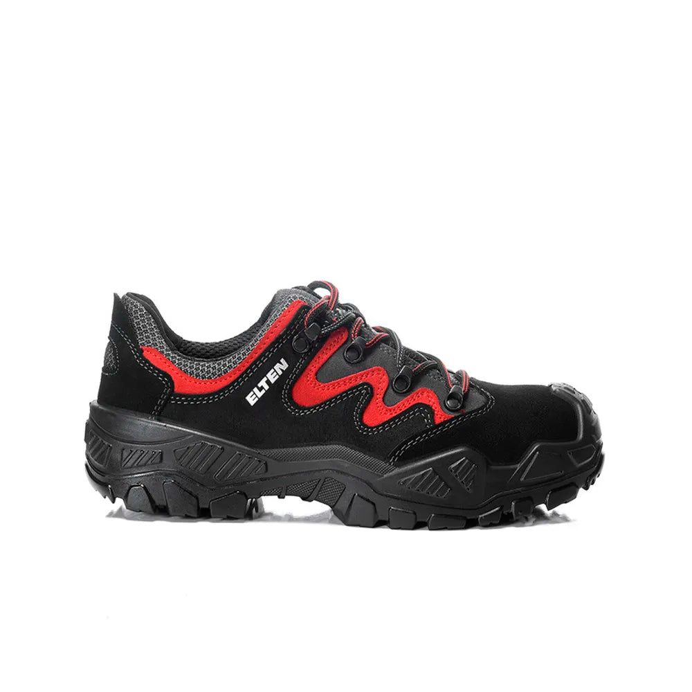Elten Mick Black-Red Low S2 Werkschoenen