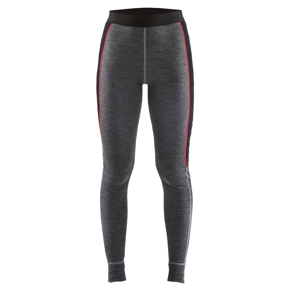 Blaklader 7245 1736 Dames Lange Onderbroek Merinowol Xwarm Medium Grijs Zwart