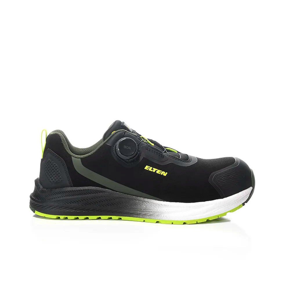 Elten Leevi XXNF Boa Black-Lime Low S3S Werkschoenen