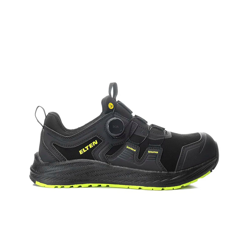 Elten Ivar XXNF Boa Black-Lime Low S3S Werkschoenen