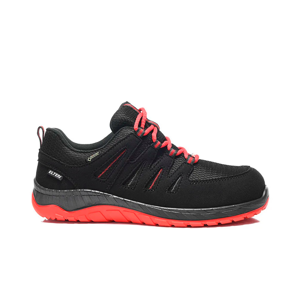 Elten Maddox GTX W Black-Red Low S3S WR Werkschoenen
