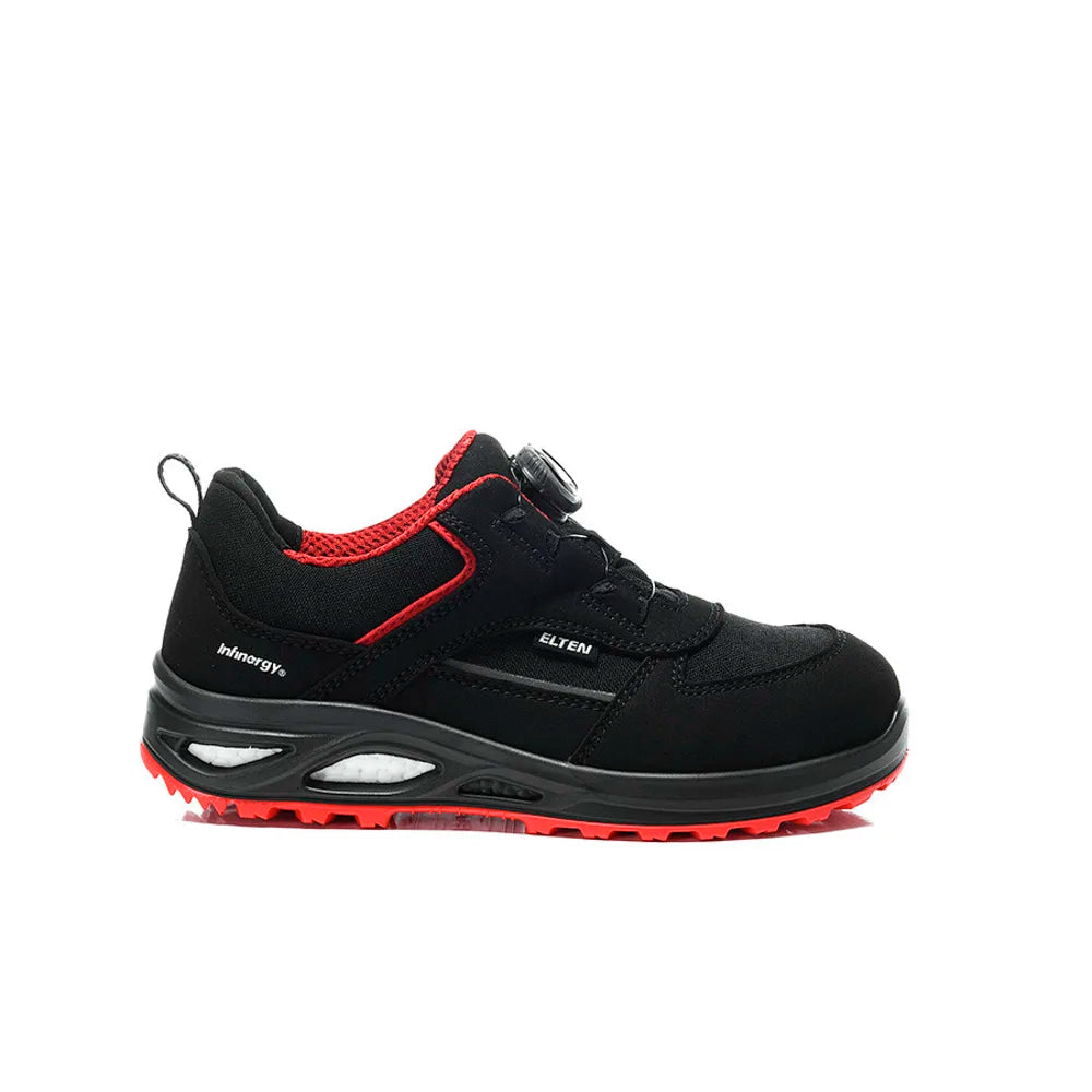 Elten Hannah XXTL Boa Black-Red Low S3S Werkschoenen
