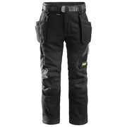 Snickers 7505 Flexiwork Junior Werkbroek 0404 Black Black