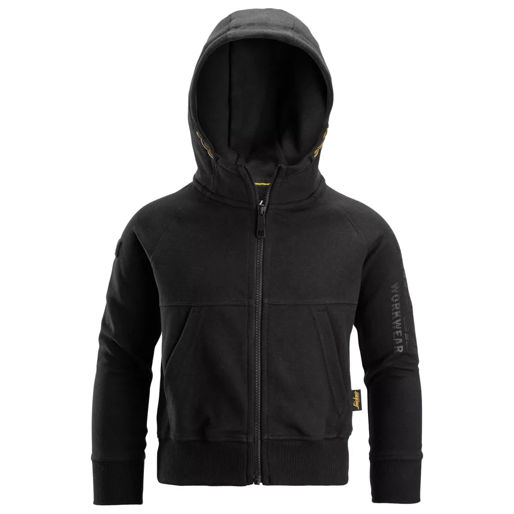 Snickers 7512 Junior Logo Hoodie Met Rits 0400 Black