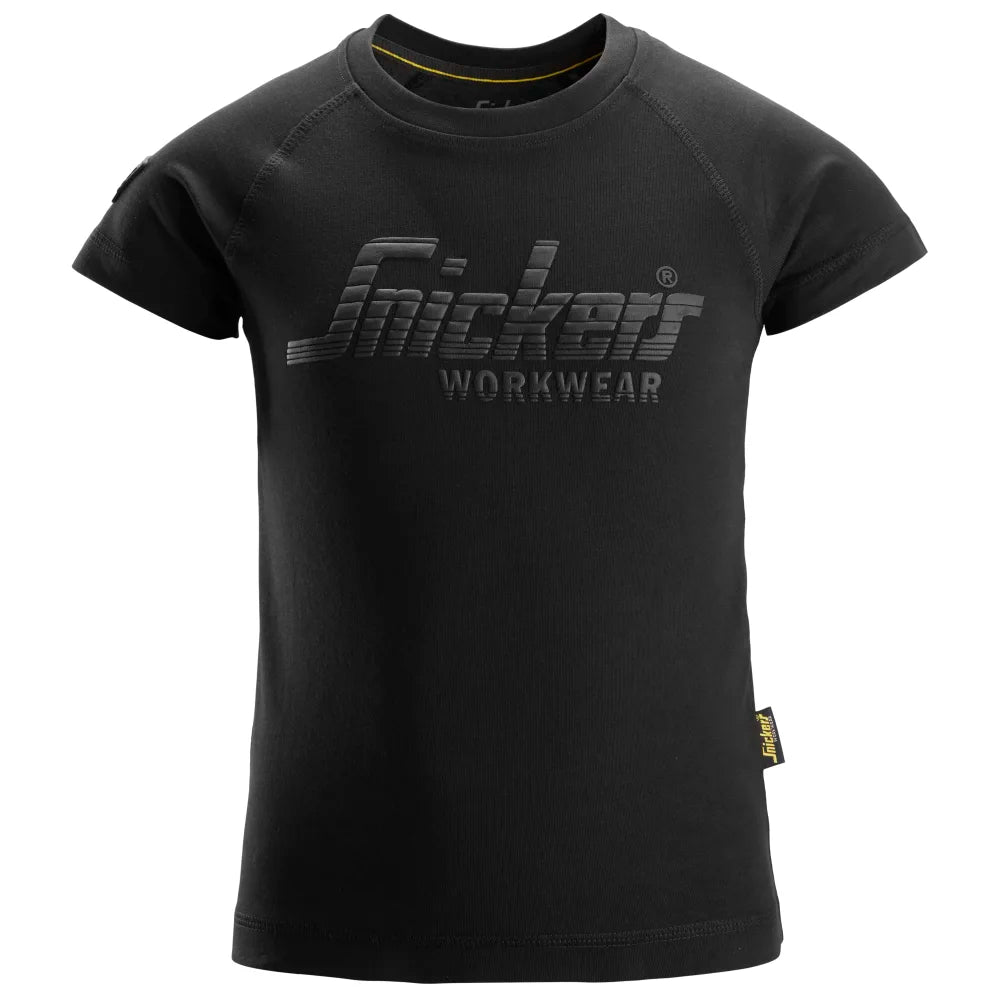 Snickers 7514 Junior Logo T-Shirt 0400 Black