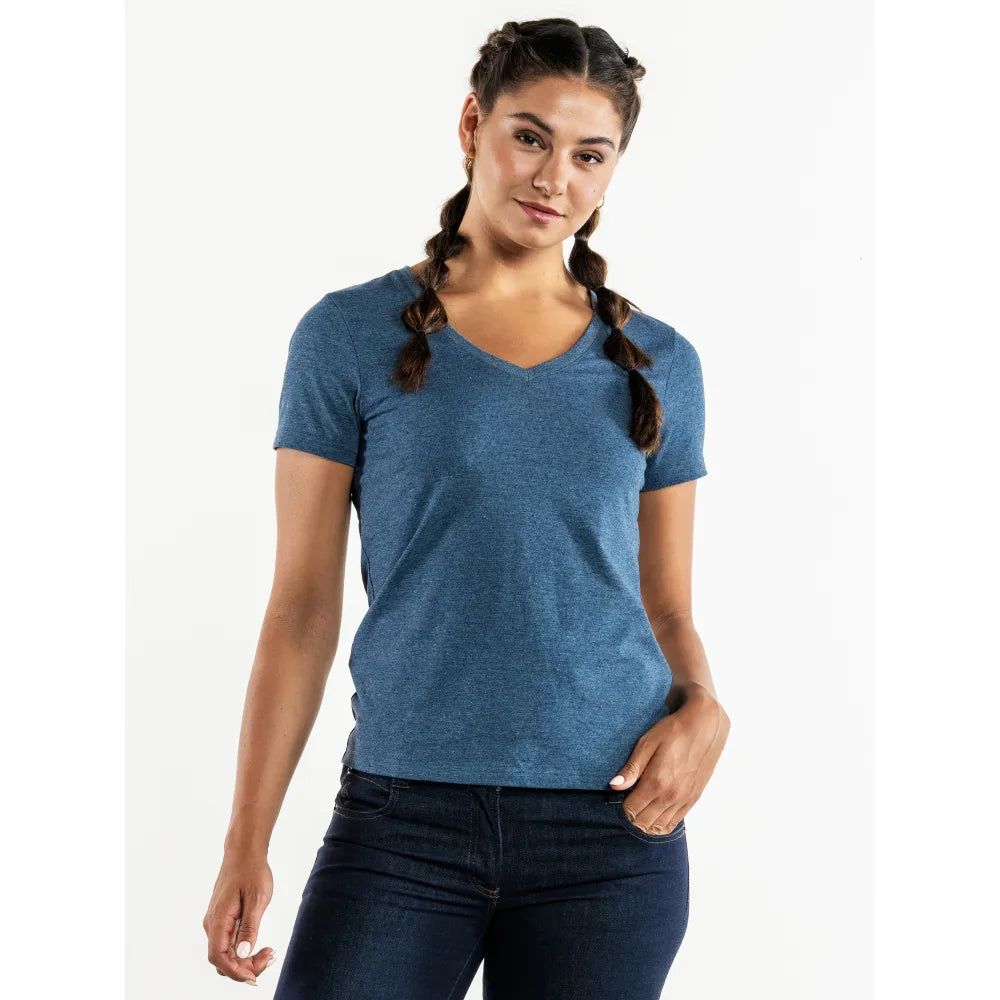 Chaud Devant T-Shirt Lady Tierra Blue Melee