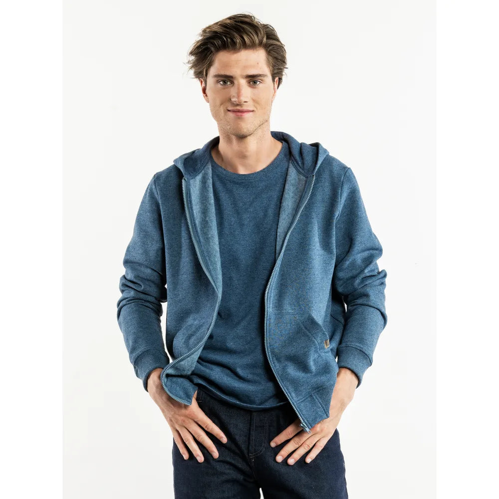 Chaud Devant Hoodie Comodo Blue Melee