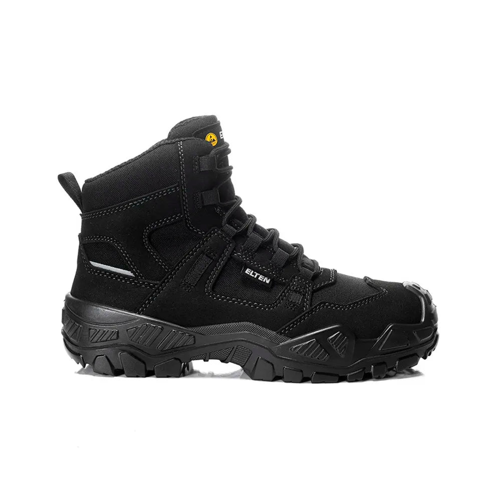 Elten Mike Black Mid S3S Werkschoenen