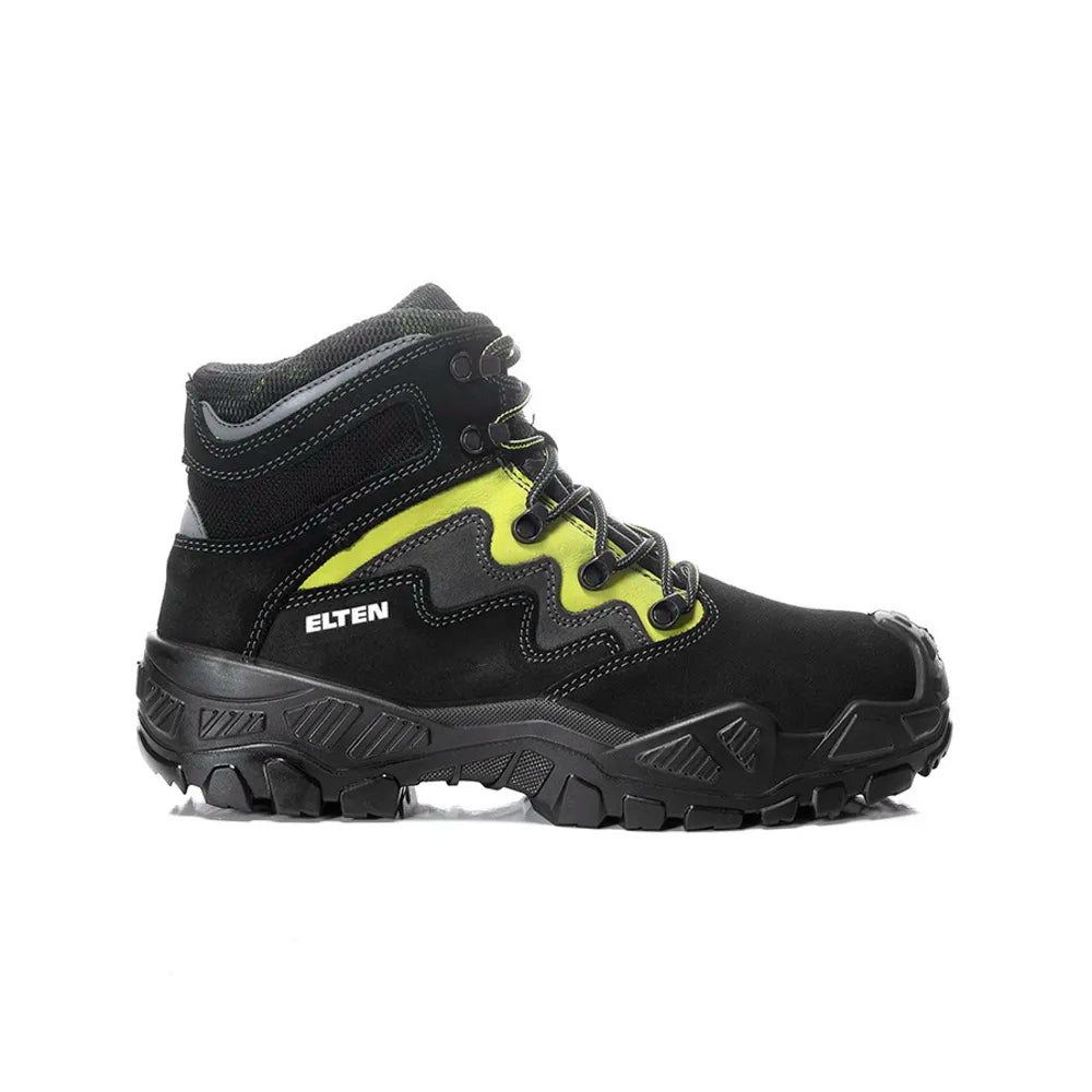 Elten Mick Black-Green Mid S3S Werkschoenen