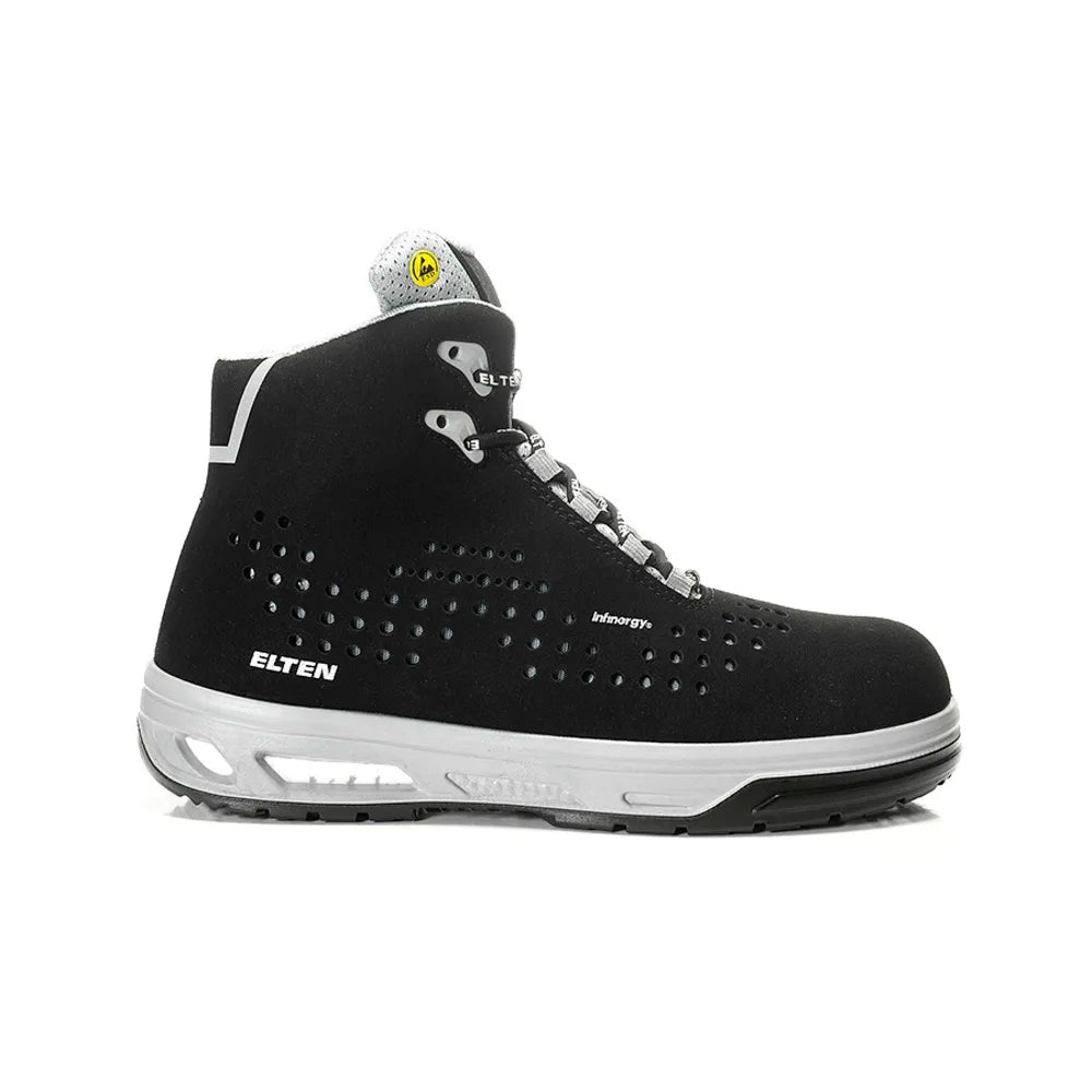 Elten Impulse XX10 Black-Grey Mid S1 Werkschoenen