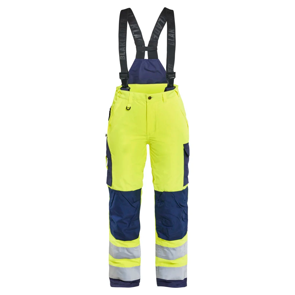 Blaklader 7885 1977 Dames High Vis Winterwerkbroek High Vis Geel Marineblauw