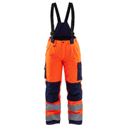 Blaklader 7885 1977 Dames High Vis Winterwerkbroek High Vis Oranje Marineblauw