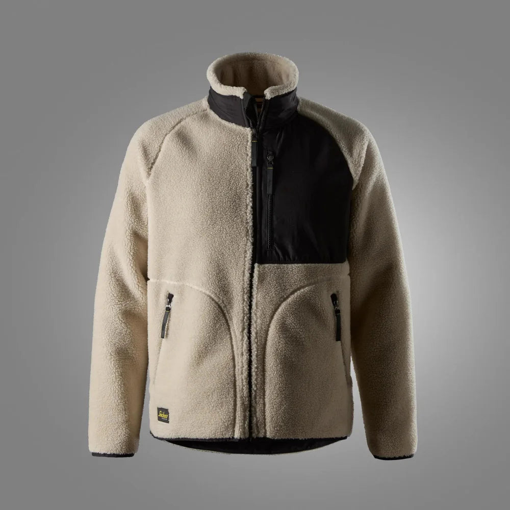 Snickers 8016 Teddy Vest 1504 Light Sand Black