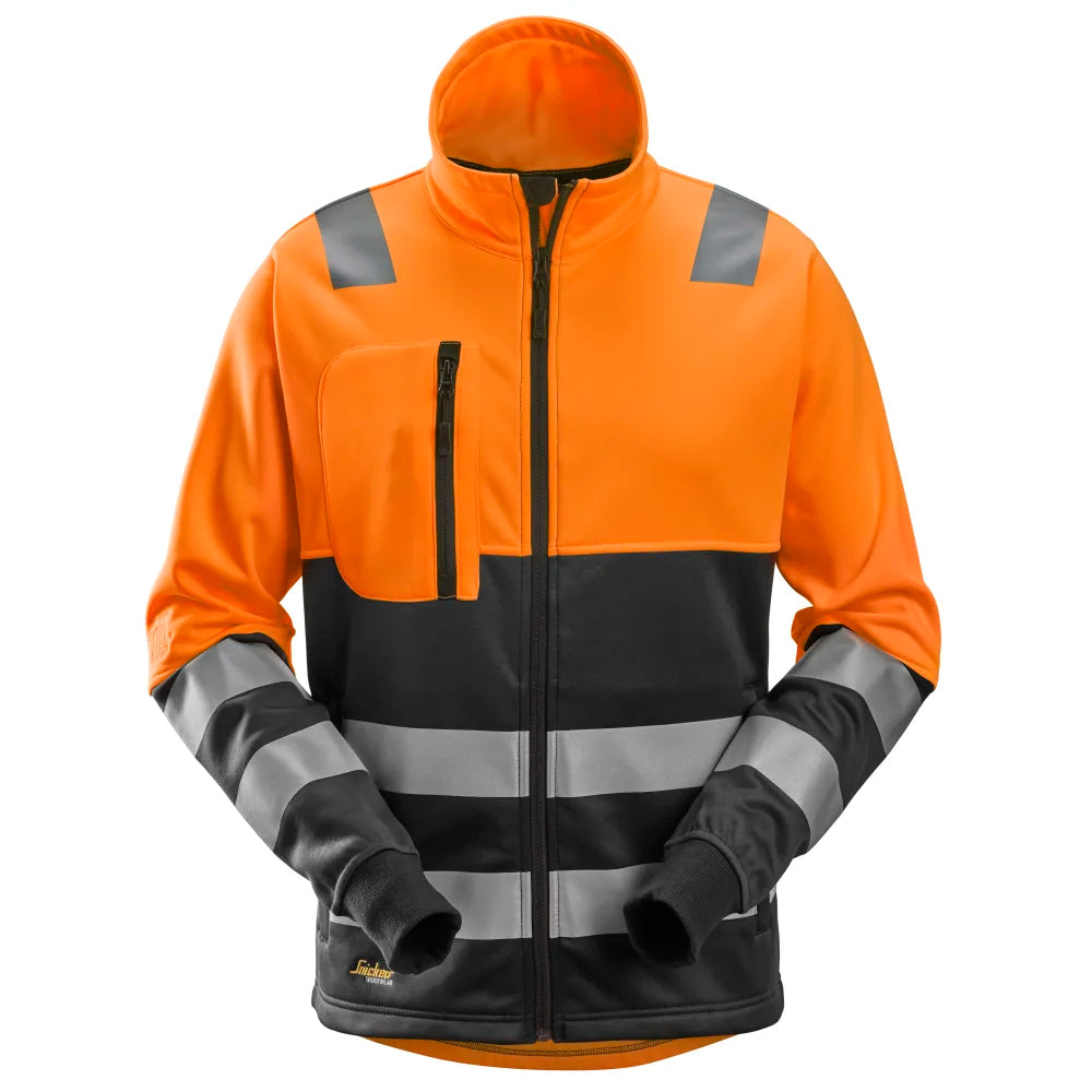 Snickers 8035 High-Vis Vest Met Rits Klasse 2 5504 High Visibility Orange Black