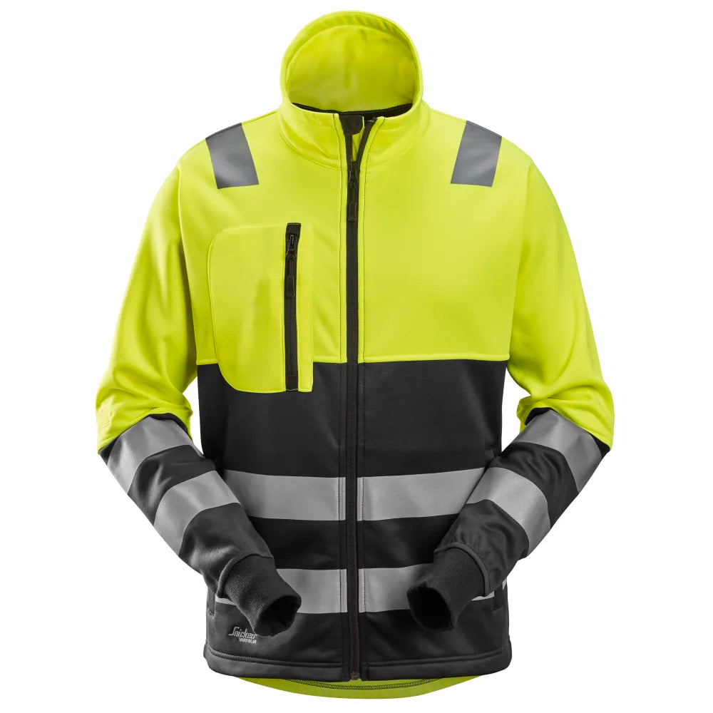 Snickers 8035 High-Vis Vest Met Rits Klasse 2 6604 High Visibility Yellow Black