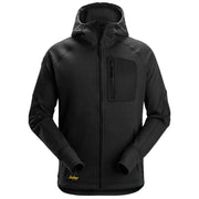 Snickers 8041 Flexiwork Fleece Hoodie Met Rits 0400 Black