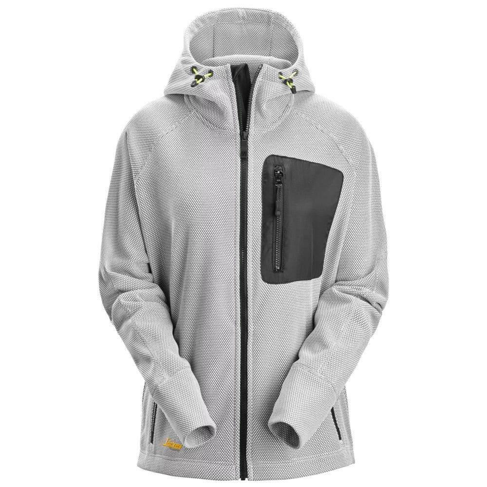 Snickers 8047 Flexiwork Dames Hoodie Met Rits 0904 White Black