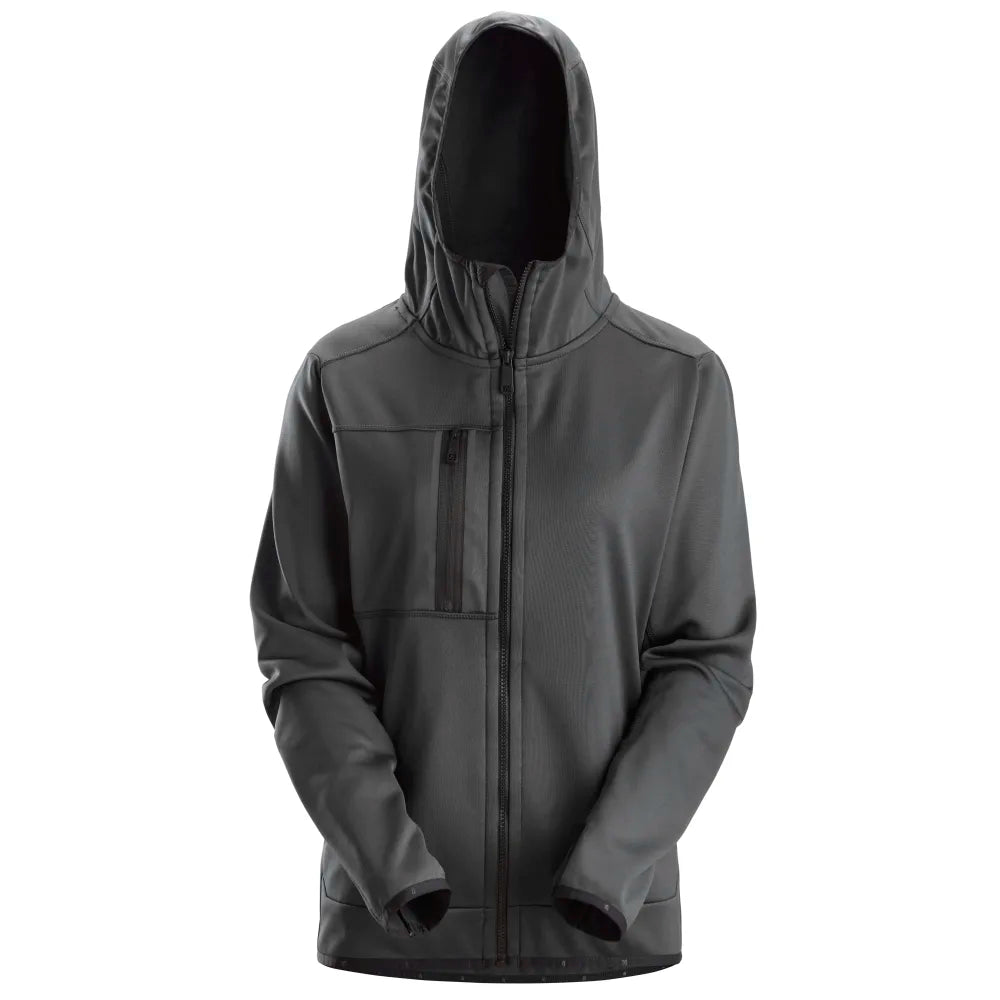Snickers 8057 Allroundwork Dames Hoodie Met Rits 5800 Steel Grey