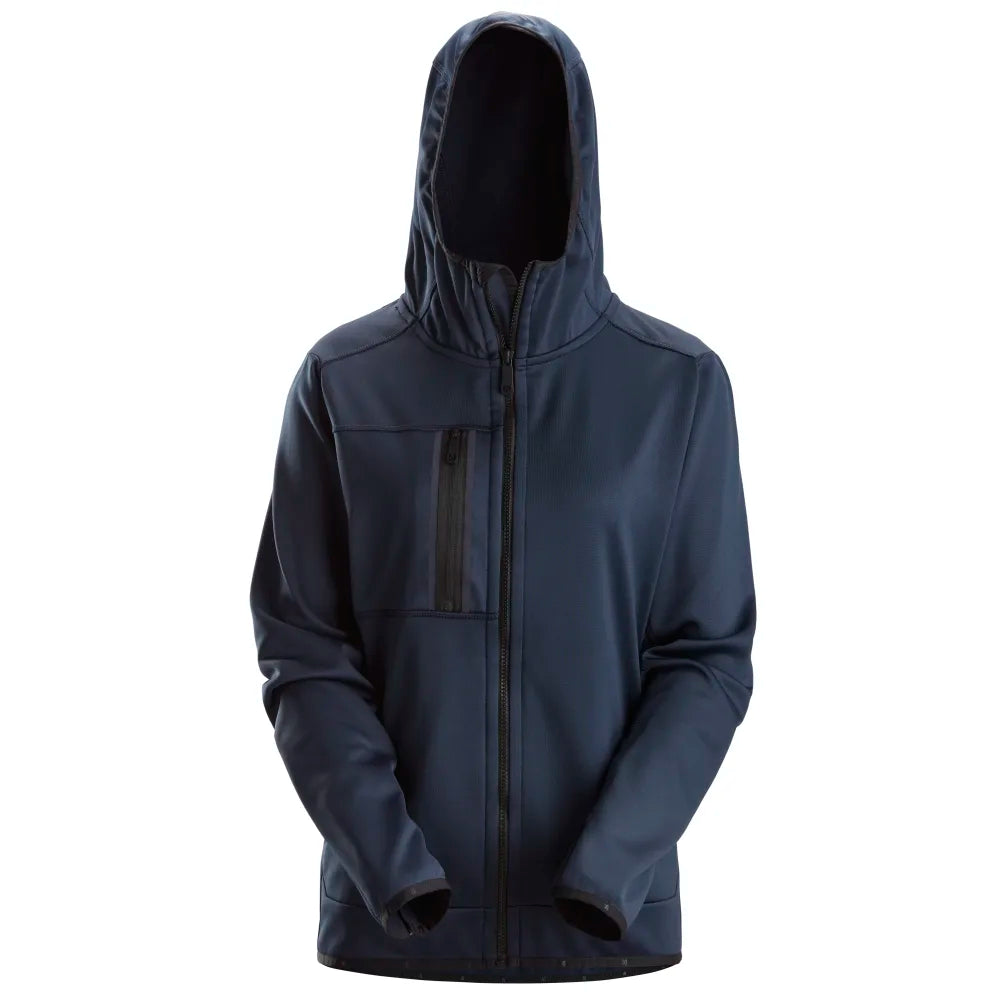 Snickers 8057 Allroundwork Dames Hoodie Met Rits 9500 Navy