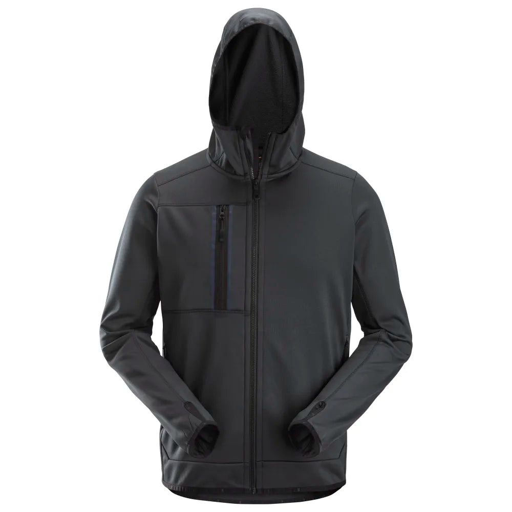 Snickers 8058 Allroundwork Fleece Hoodie Met Rits 5800 Steel Grey