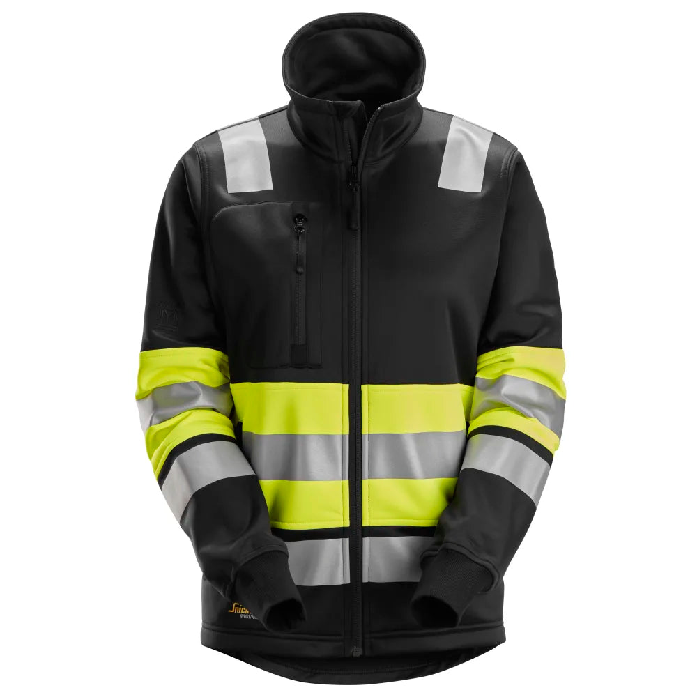 Snickers 8077 High-Vis Damesvest Met Rits Klasse 1 6604 High Visibility Yellow Black