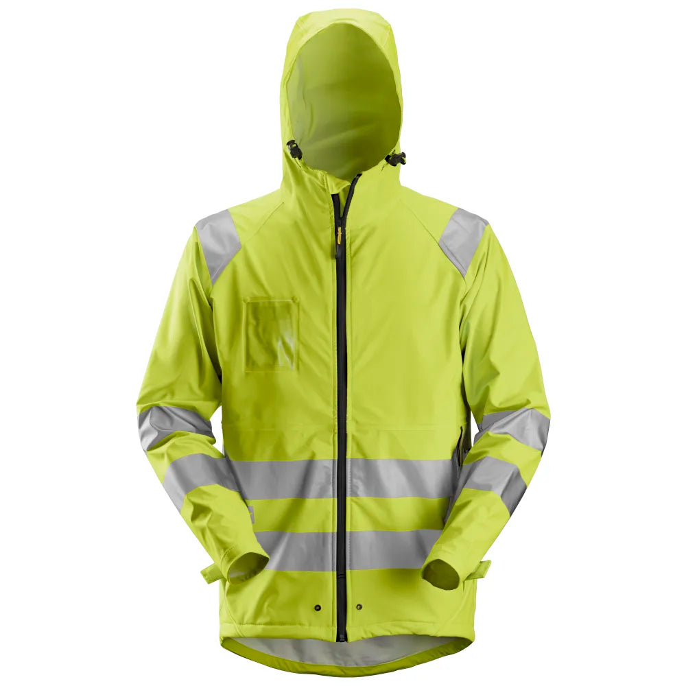 Snickers 8233 High-Vis Regenwerkjas Pu Klasse 3 6600 High Visibility Yellow