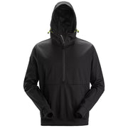 Snickers 8400 Flexiwork Windblocker Stretch Hoodie Met Halve Rits 0400 Black