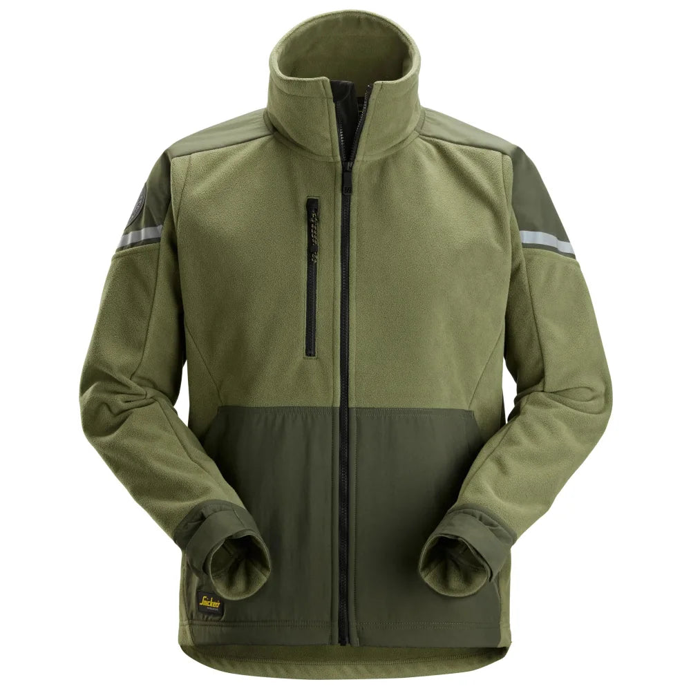 Snickers 8410 Allroundwork Windblocker Fleecevest 3135 Khaki Green Dk Khakigreen