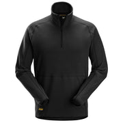 Snickers 8421 Polartec Shed Less Fleecevest Met Halve Rits 0400 Black