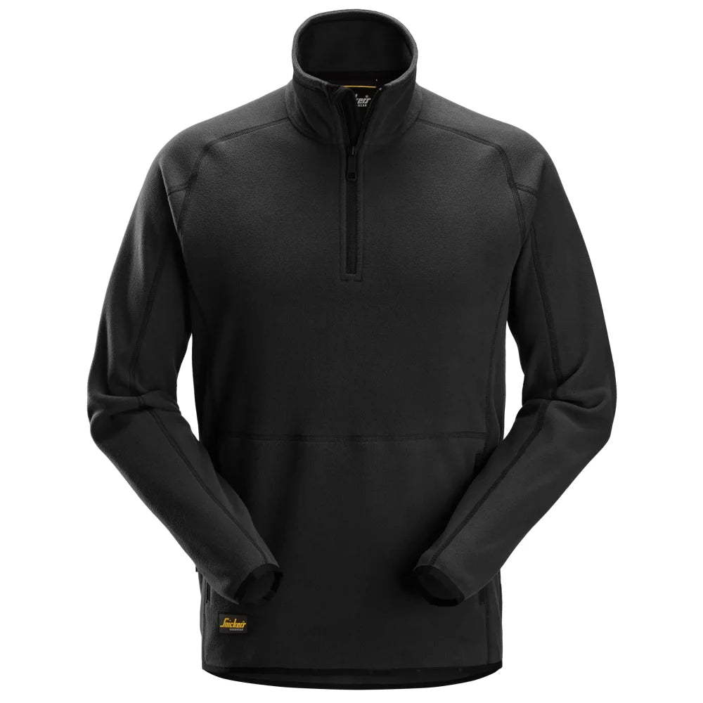 Snickers 8421 Polartec Shed Less Fleecevest Met Halve Rits 0400 Black
