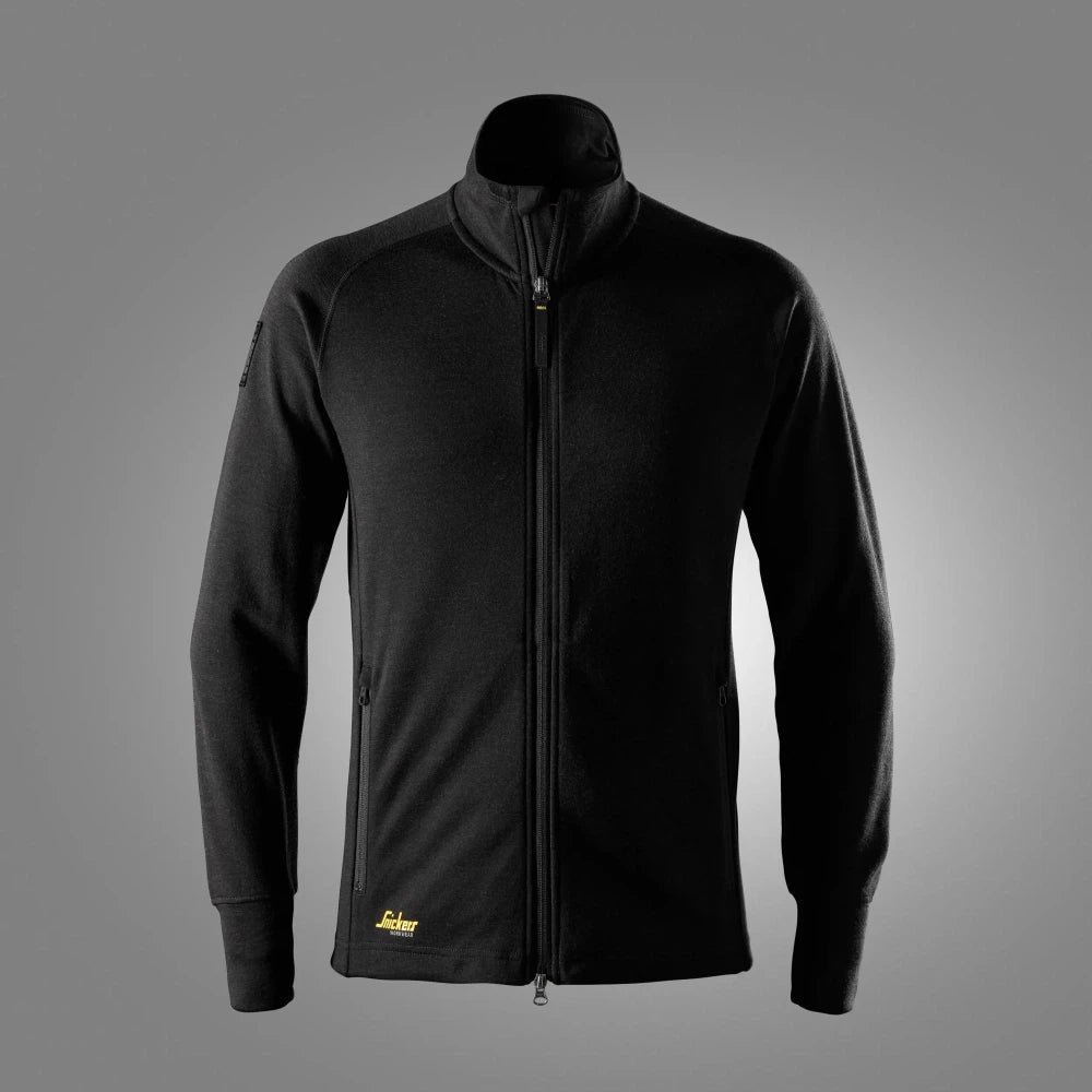 Snickers 8451 Wollen Tussenlaag Vest 0400 Black