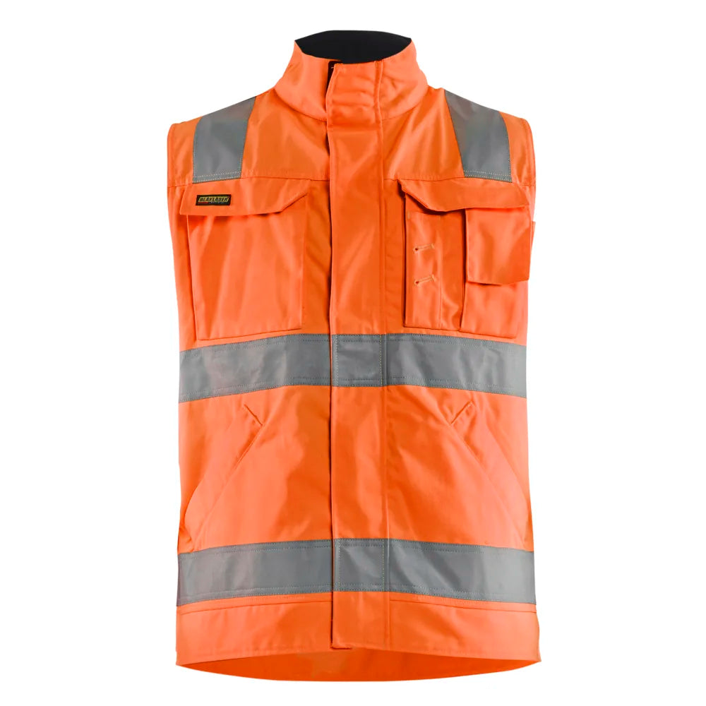 Blaklader 8505 1804 Werkvest. Ongevoerd High Vis High Vis Oranje Marineblauw