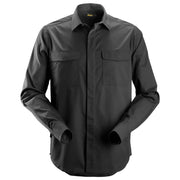 Snickers 8510 Service Overhemd Met Lange Mouwen 0400 Black
