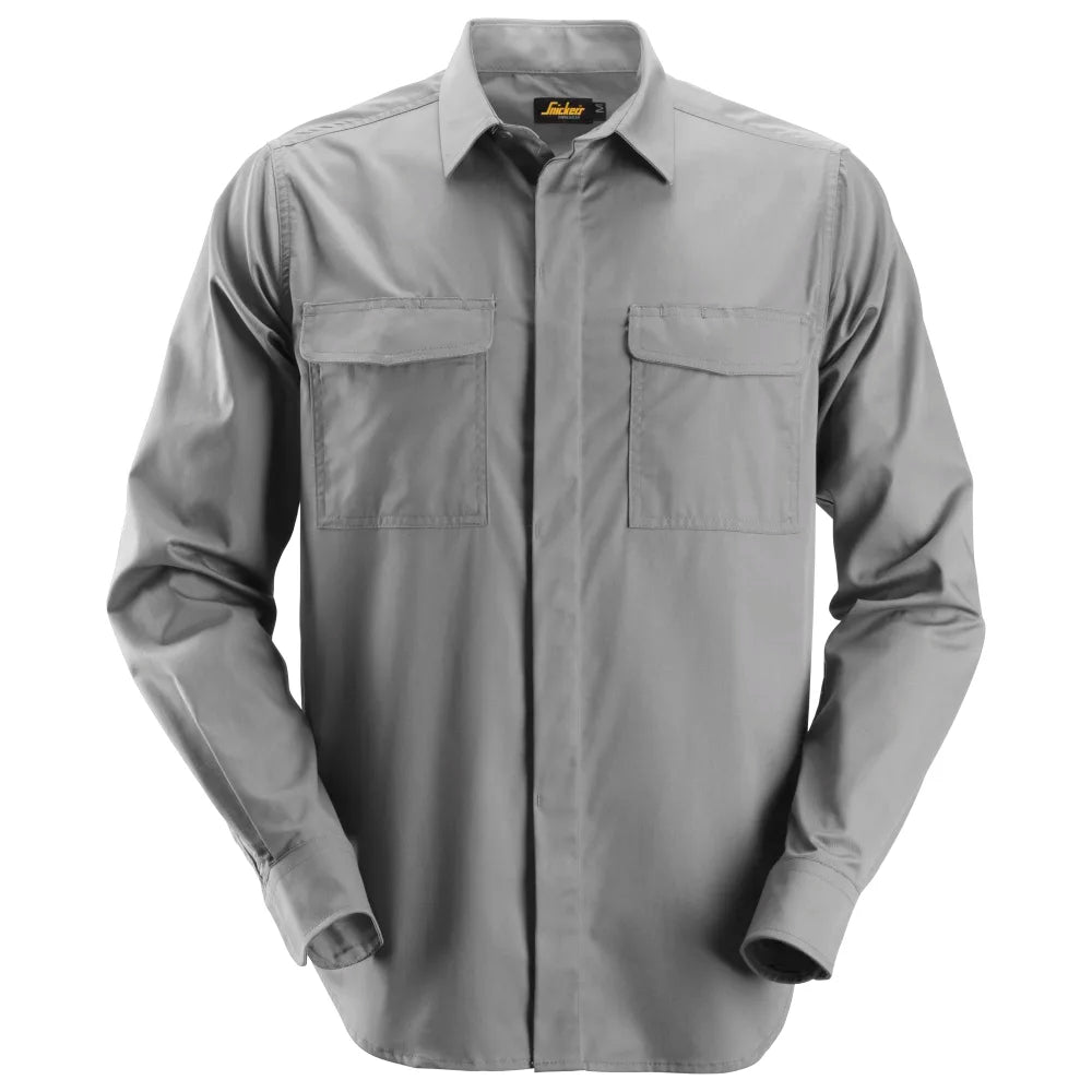 Snickers 8510 Service Overhemd Met Lange Mouwen 1800 Grey